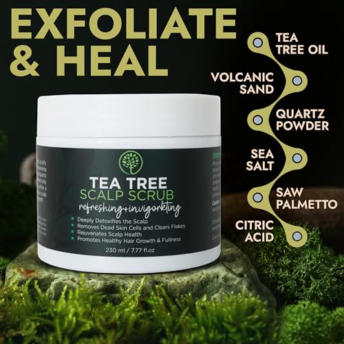 Tea Tree Scalp Scrub for Itchy Scalp Relief