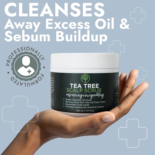 Tea Tree Scalp Scrub for Itchy Scalp Relief