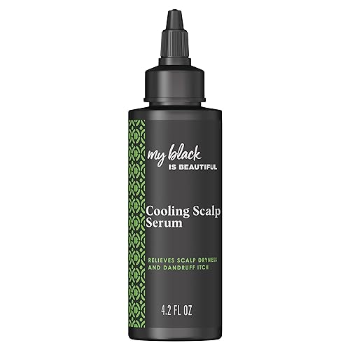 Cooling Scalp Serum for Coily Hair Care