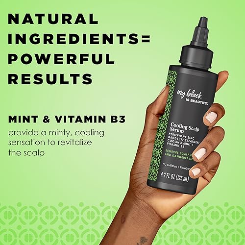 Cooling Scalp Serum for Coily Hair Care