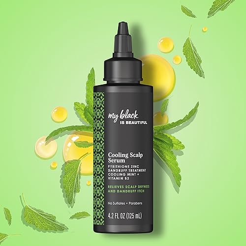 Cooling Scalp Serum for Coily Hair Care