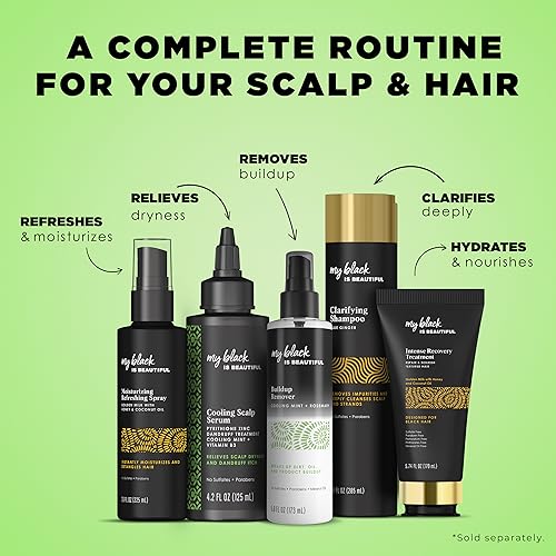 Cooling Scalp Serum for Coily Hair Care