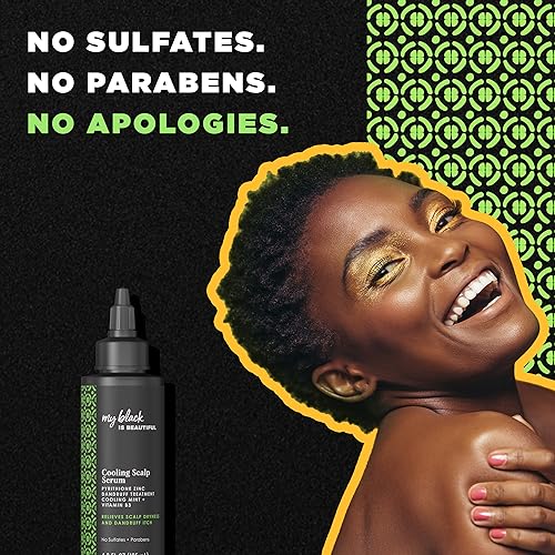 Cooling Scalp Serum for Coily Hair Care