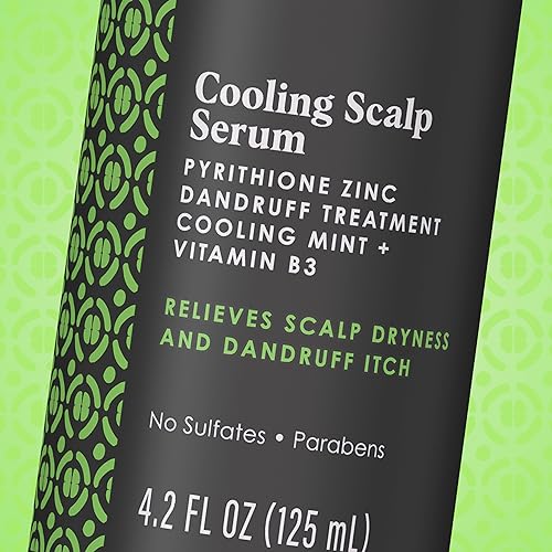Cooling Scalp Serum for Coily Hair Care