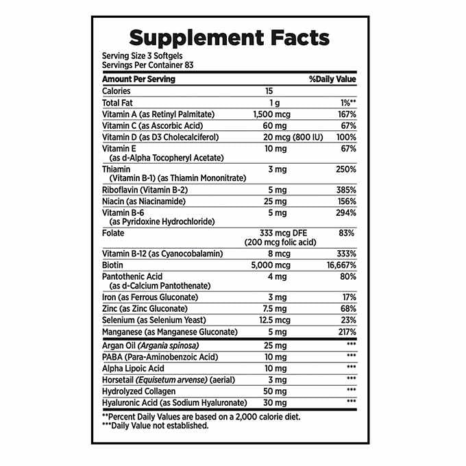 Biotin Boost: Hair, Skin & Nails Softgels