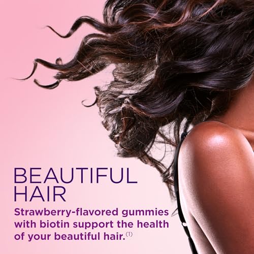 Biotin-Infused Hair, Skin & Nails Gummies - Strawberry