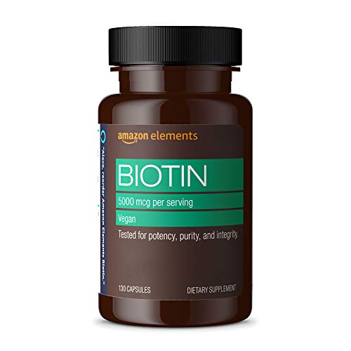 Vegan Biotin 5000 mcg for Hair, Skin, Nails