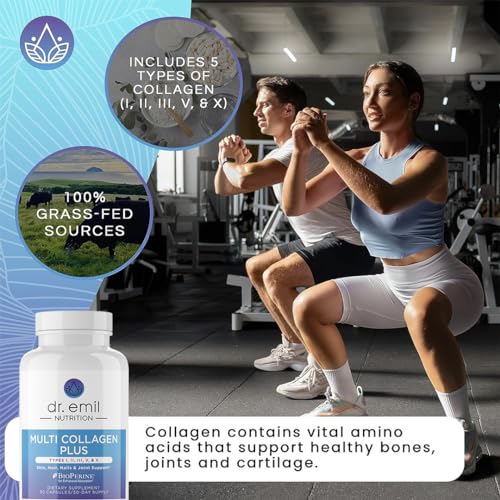 Multi Collagen Pills for Skin, Hair, and Nails