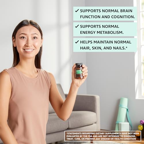 Vegan Biotin 5000 mcg for Hair, Skin, Nails