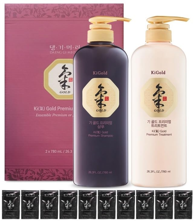Ki Gold Premium Shampoo & Treatment Travel Set