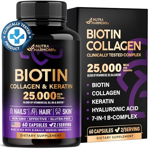 Hair, Skin & Nails Support Supplement - 60 Capsules