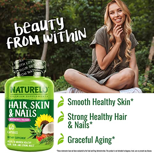 NATURELO Biotin Hair, Skin, and Nails Vitamins