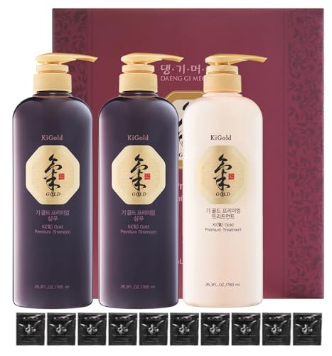 Ki Gold Premium Shampoo & Treatment Set with Samples