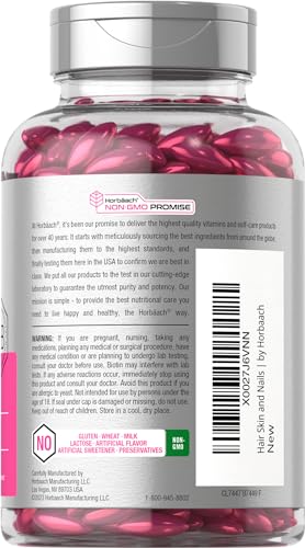 Horbäach Hair, Skin & Nails Vitamins - 300 Softgels