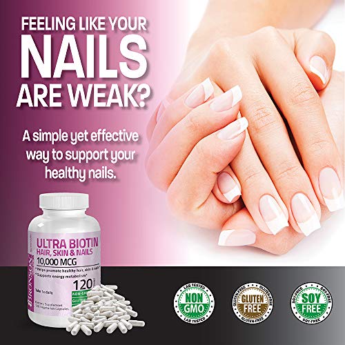 Biotin 10,000 Mcg Hair, Skin & Nails Support