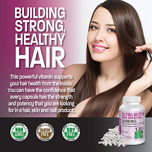 Biotin 10,000 Mcg Hair, Skin & Nails Support