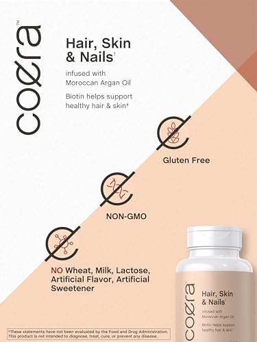 Coera Hair, Skin & Nails Vitamins with Biotin