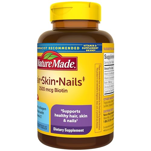Biotin Hair, Skin & Nails Support Supplement, 120 Softgels