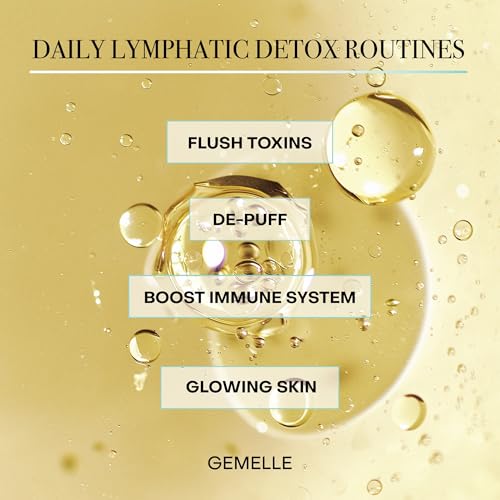 GEMELLE Lymphatic Anti-Aging Face Oil | 6x Award Winner | Packed with Vitamins C,E & A | Moisturize, Repair & Protect | Bakuchiol, Sea Buckthorn & More! | Paraben-Free, Natural Skin Care | 15ml
