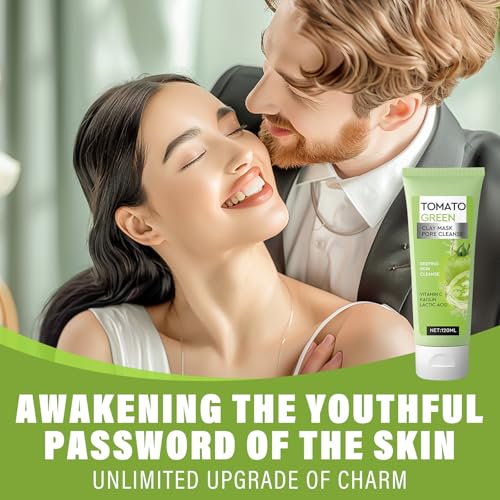 Weeping Willow Oil Co - Clay Mask, Deep Pore Cleaner with Tomato, Moisturizing & Exfoliation Facial Masks Cleanse, Skin Care for Women