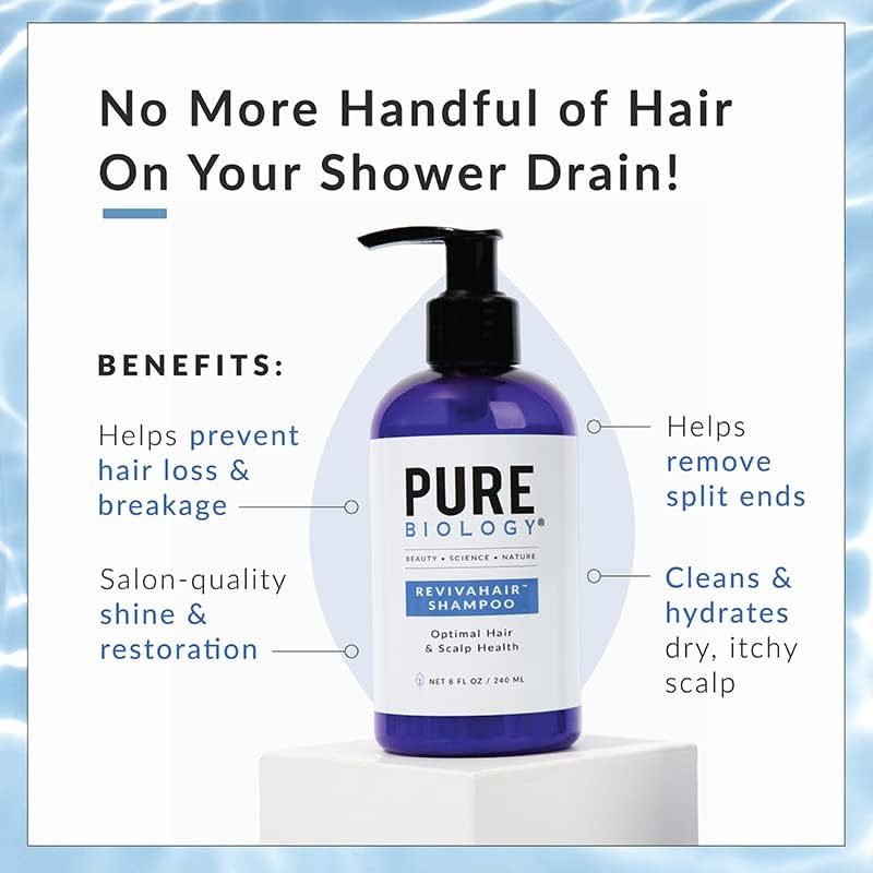 RevivaHair Volumizing Shampoo with Biotin & Rosemary