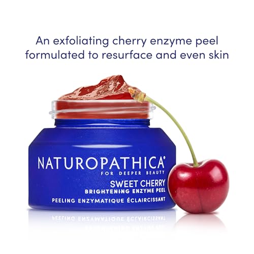 Naturopathica Sweet Cherry Brightening Enzyme Peel, Exfoliating Facial Peel Treatment for Brightening Skin, 1.69 fl oz