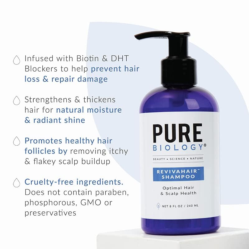 RevivaHair Volumizing Shampoo with Biotin & Rosemary