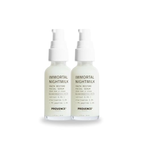 Provence Beauty Immortal Nightmilk Youth Restore Facial Serum – Face Serums for Smooth Skin – Retinol Serums for Skin Care – Face Serum (Pack of 2)