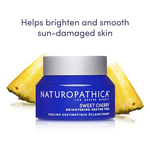 Naturopathica Sweet Cherry Brightening Enzyme Peel, Exfoliating Facial Peel Treatment for Brightening Skin, 1.69 fl oz