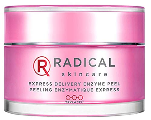 Radical Skincare Express Delivery Facial Enzyme Peel Mask Cleanser Exfoliator - Reveal Smooth, Supple, Polished Skin In Minutes | Paraben & Cruelty Free | Clinically Proven Results (1.7 oz)