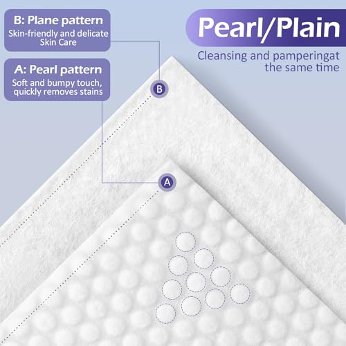 Disposable Face Towel 600 Count, Face Clean Towels, Soft Cotton Dry Wipes Facial Cloths Towelettes for Washing and Drying, Facial Tissue for Cleansing, Skincare and Makeup Remover