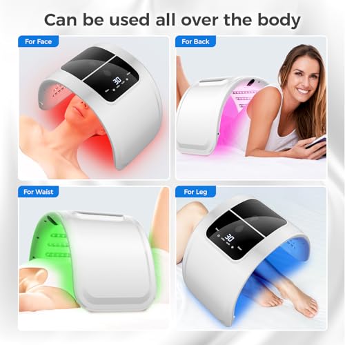 Red Light Therapy for Face，Led Face Mask Light Therapy with Spray Function, 7 in 1 Led Mask Light Therapy Beauty Equipment for Skin Care