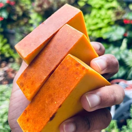 Lemon Turmeric 𝐊𝐨𝐣𝐢𝐜 𝓐𝓬𝓲𝓭 Soap, Natural Organic Turmeric Soap Bar for Face and Body, Lemon Turmeric Glowing Skin Care Soap, Deep Clean, Firm Pores, Even Out Skin Tone (1pc)