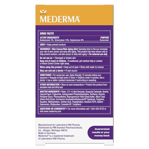 Mederma Scar Cream Plus SPF 30, Sunscreen, Protects from Sun Damage, Reduces the Appearance of Scars, 0.7 Ounce, 20 grams (Packaging May Vary)