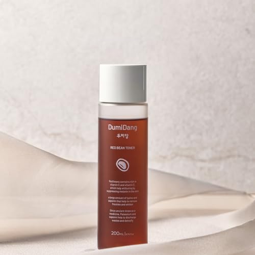 DumiDang Red Bean Essence Toner - Korean Traditional Vegan Skincare Formula, Anti-Aging & Blemish Treatment with Fermented Red Bean Extract, 200mL | 6.75 fl. oz
