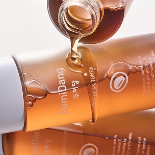 DumiDang Red Bean Essence Toner - Korean Traditional Vegan Skincare Formula, Anti-Aging & Blemish Treatment with Fermented Red Bean Extract, 200mL | 6.75 fl. oz