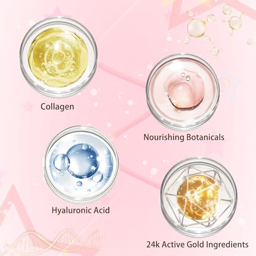 30 Pairs Collagen Crystal Lip Masks & 24K Gold Eye Mask, Crystal Collagen Under Eye Patches for Puffy Eyes, Effectively Nourishes, Moisturizing & Reducing Fine Lines Dark Circle Lip & Eye Care