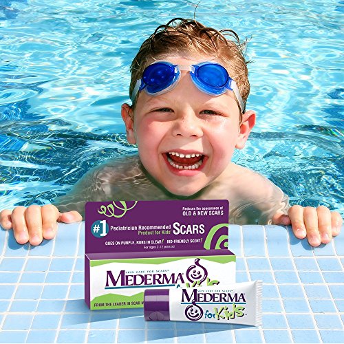 Mederma Kids Skin Care - Reduces the Appearance of Scars, 1 Pediatrician Recommended Product for Scars, Goes on Purple, Rubs in Clear, Kid-Friendly Scent, 0.7 Oz (Package May Vary)