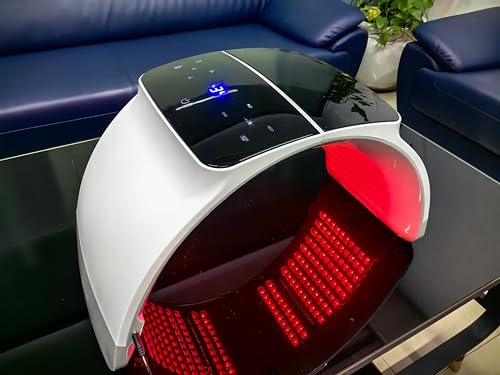 LED Light Therapy Red Light Therapy for Face - 7 Color Led Face Mask Light Therapy, Cycle Therapy Light & Time Preset & Safty Lock , Beauty Salon Home Spa Body Facial Skin Care Rejuvenation Device