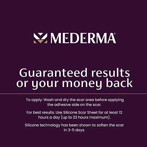 Mederma Medical Grade Silicone Scar Sheets; Improves The Appearance of Old and New Scars; for Injury, Burn and Surgery Scars, 4 Count