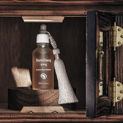 DumiDang Black Bean Serum - Korean Traditional Vegan Skincare Formula, Anti-Aging and Elasticity with Fermented Black Bean Extract, Vegetable Collagen and Carrot Extract, 50mL | 1.69fl.oz.