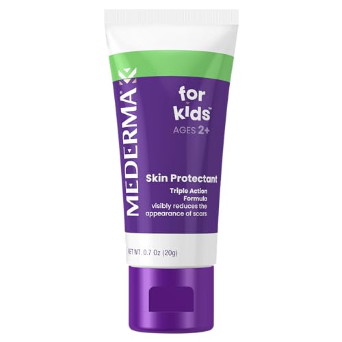 Mederma Scar Gel for Kids, Reduces the Appearance of Scars, 1 Pediatrician Recommended, Goes on Purple, Rubs in Clear, Kid Friendly, Grape Scent, 0.70 Oz