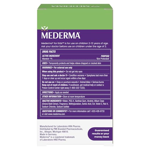 Mederma Scar Gel for Kids, Reduces the Appearance of Scars, 1 Pediatrician Recommended, Goes on Purple, Rubs in Clear, Kid Friendly, Grape Scent, 0.70 Oz