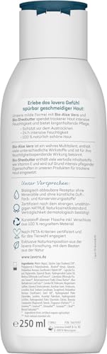 lavera basis sensitiv Body Milk Rich - natural cosmetics - vegan - organic aloe vera & organic shea butter - 24 h intensive moisturizing care - PETA certified - biodegradable - body milk - 250 ml