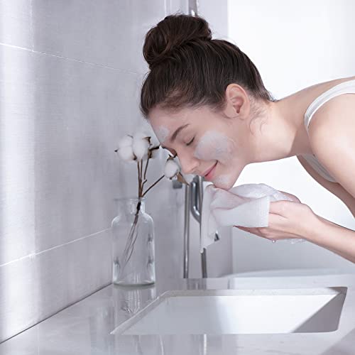 Winner Disposable Face Towels | 100% USA Cotton Face Towelettes, Super Soft & Thick Face Cloths for Sensitive Skin, Makeup Remover Dry Wipes, Face Drying Towels for Skin Care, 165 Count, 3 Pack