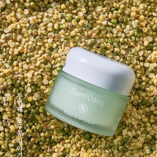 DumiDang Mung Bean Cream - Korean Traditional Vegan Skincare Formula, Detoxifies and Soothes with Fermented Mung Bean Extract, Bifida Extract, Galactomyces, and Centella Asiatica, 50g | 1.76fl. oz.