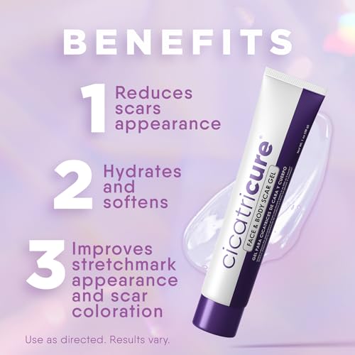 Cicatricure Advanced Scar Gel & Mederma PM Overnight Scar Cream Bundle - Scar Treatment for Face, Body, Old, New, Surgery, Injuries, Burns, Acne Scars - 1 oz Each