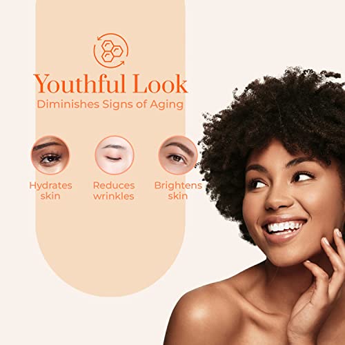 Clear Beauty Vitamin C & Collagen Under Eye Patches 5 Pack - Diminishes Dark Circles & Puffiness, Anti-aging, Cooling & Soothing Eye Pads - Cruelty Free Korean Skincare