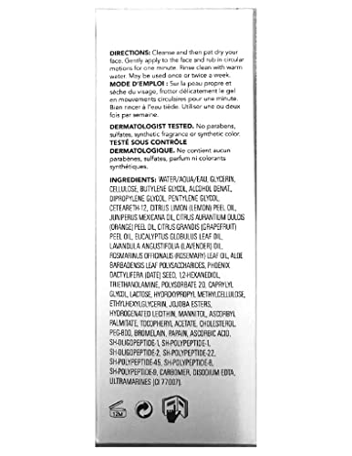 Saturday Skin Rub-A-Dub Refining Peel Gel Facial Cleansing Gels Facial Cleansing Washes Natural Fruit Enzymes Gel Mild Cleanser Exfoliating Gel Great for sensitive skin (2.53 Fl. Oz. (75ml))