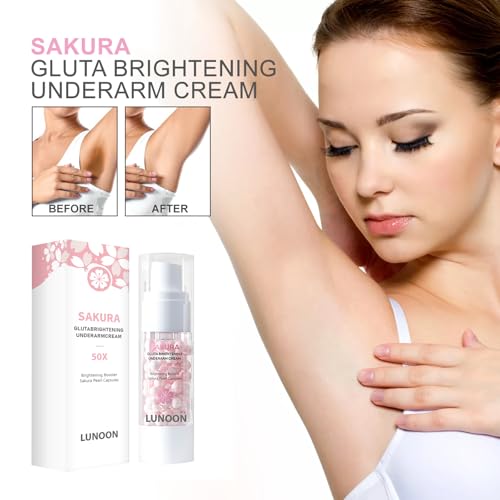 QICDRTF Sakura Gluta Brightening Booster Cream Sakura Gluta Brightening Underarm Cream Pearl Capsules Cream Brightening Underarm Cream Underarm Care Cream (Sakura 2pcs)